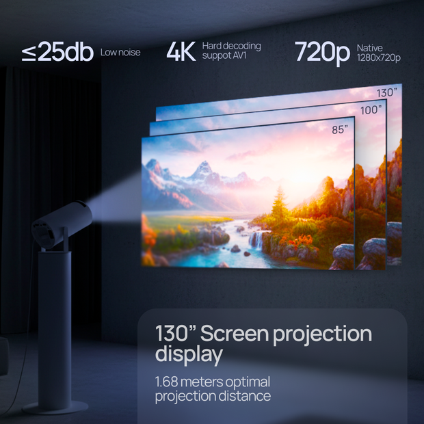 Portable Projector HY300 Pro By Firello
